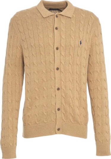 Polo Ralph Lauren, Herre, Strikkevarer, Brun, M,