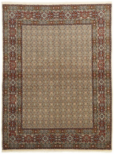 Håndknyttet. Opphav: Persia Moud Mahi Teppe 145x195