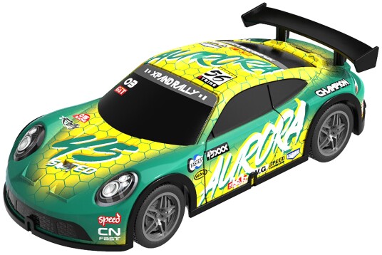 Toymax Aurora 45 Med Lys RC Bil 1:22 Grønn/Gul Toymax Aurora 45 Med Lys RC Bil 1:22 Grønn/Gul