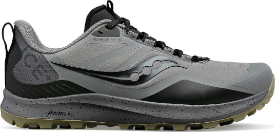 Saucony Men's Peregrine Ice+ 3 Gravel/Black 40 Saucony Men's Peregrine Ice+ 3 Gravel/Black 40