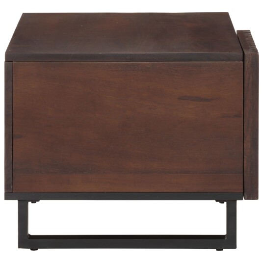 Salongbord brun 80x51x40 cm heltre mango 377458