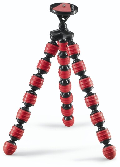 Cullmann Alpha 380 Bærbart Stativ Med Mobilholder (1/4" Gjenger) Rød