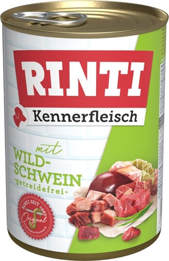 Rinti Våtfôr Kennerfleisch Villsvin 24 X 400 G Rinti Våtfôr Kennerfleisch Villsvin 24 X 400 G