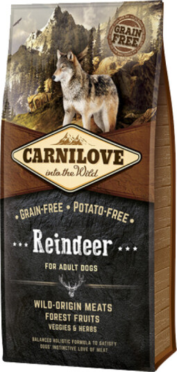 Carnilove Hundefôr med Reinsdyr 1,5 kg - Kornfritt Veterinærfôr for Voksne Hunder