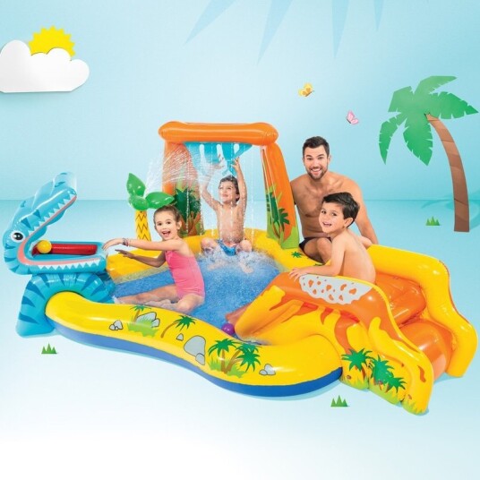 Intex Oppblåsbart basseng Dinosaur Play Center 249x191x109 cm 57444NP Intex Oppblåsbart basseng Dinosaur Play Center 249x191x109 cm 57444NP