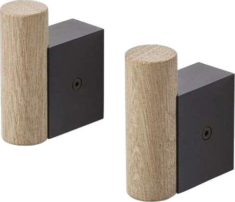 Muuto Attach knagg 2-stk. Oak-black Muuto Attach knagg 2-stk. Oak-black
