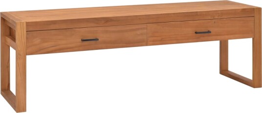 vidaXL TV-benk 120x40x45 cm heltre teak