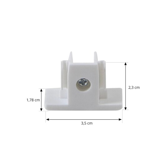 Lindby endestykke Linaro, hvit, skrue, 1-fase system