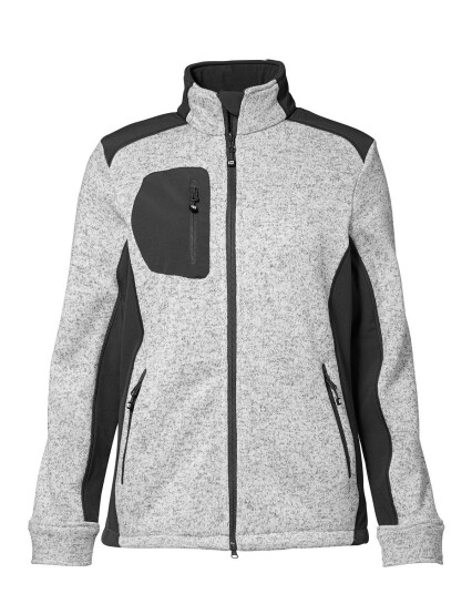 ID Feminin Strikket Fleece Cardigan Grå ID Feminin Strikket Fleece Cardigan Grå