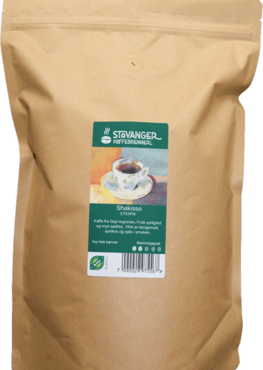 Etiopia Shakisso LYSBRENT 1kg økologisk Etiopia Shakisso LYSBRENT 1kg økologisk