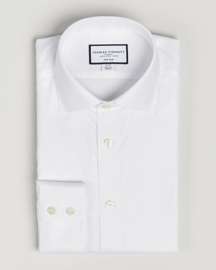 Charles Tyrwhitt Slim Fit Non Iron Cotton Twill Shirt White