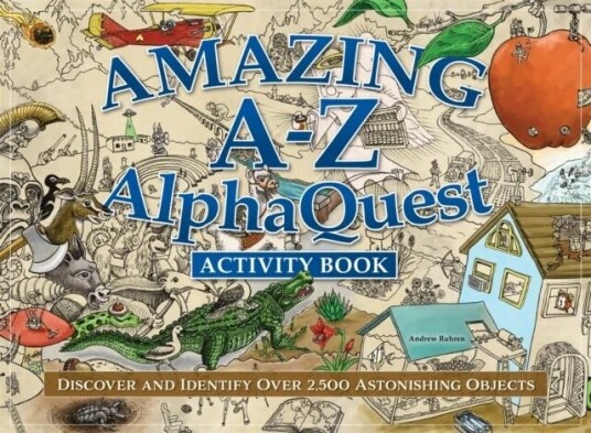 Amazing A-Z Alphaquest Seek & Find Challenge Puzzle Book Av Andrew Ruhren