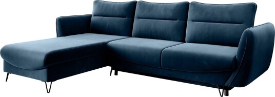 Lence Sovesofa m. Divan Oppbevaring Mørkeblå