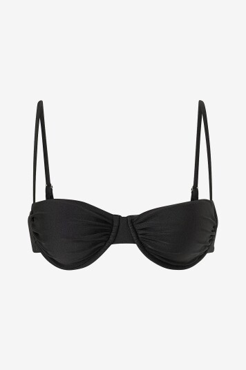 Drop Of Mindfulness   Bikini BH Swim Ruched Bikini Top   Svart