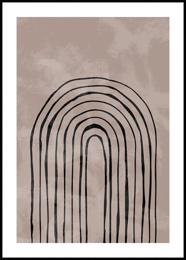 Pictufy Studio Ii Arch one way black No.4 Plakat Plakat / 40x50cm