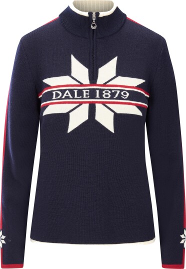 Dale of Norway Women"s Nåle Sweater Offwhite Navy Red Rose L