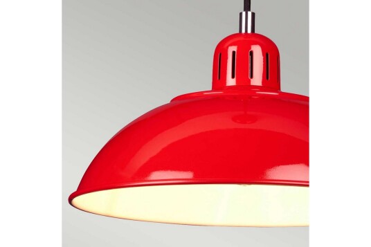 Hengelampe Elstead Lighting Franklin Rød Rød Hengelampe Elstead Lighting Franklin Rød Rød