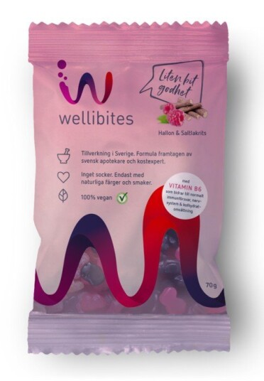 Wellibites Hallon & Saltlakrits 70g Wellibites Hallon & Saltlakrits 70g