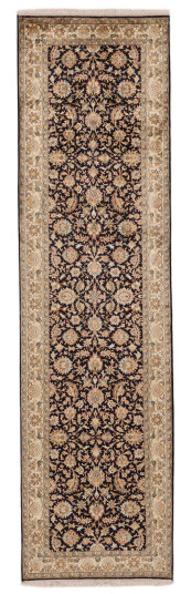 Håndknyttet. Opphav: India Kashmir ren silke Teppe 82x302
