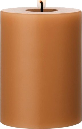 Ester & Erik LED blokklys varm brun 10 cm