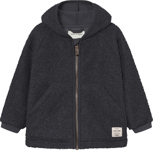 MINI A TURE Matliff Teddyfleece Jacket. Grs Navy 2Y/92