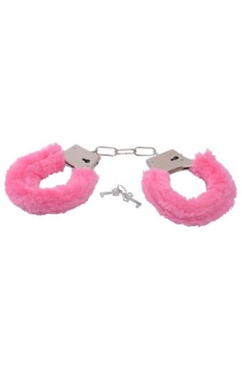 TOYZ4LOVERS Furry Handcuffs Pink