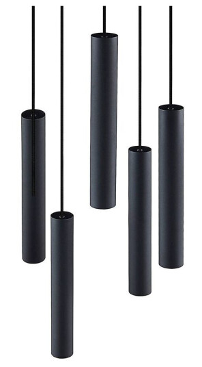 Lindby Sanad hengelampe, rund, svart Lindby Sanad hengelampe, rund, svart