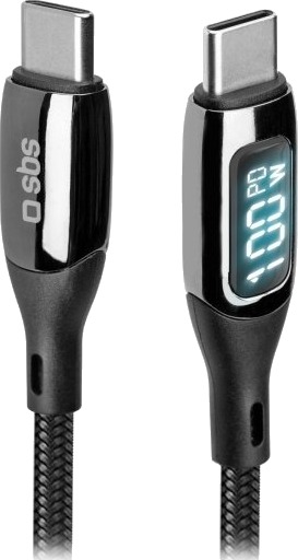 Sbs Tecabletccled100wk 1 M Usb C Usb C 480 Mbit/S Svart Sbs Tecabletccled100wk 1 M Usb C Usb C 480 Mbit/S Svart