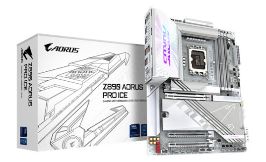 Gigabyte Z890 AORUS PRO ICE Hovedkort ATX med DDR5 og PCI-Express 5.0 Gigabyte Z890 AORUS PRO ICE Hovedkort ATX med DDR5 og PCI-Express 5.0