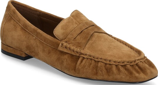 Mango Suede Mask Loafer - MEDIUM BROWN - 38