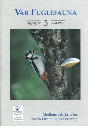 Norsk Ornitologisk Forening Vår Fuglefauna   1997 3 årgang 20