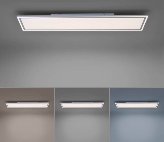 JUST LIGHT. GmbH LED-panel Edging, dimbar, Hvit / opal, Kjøkken, Kunststoff, Moderne