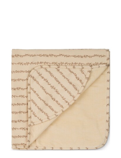 That"s Mine Hooded Towel Leaves Stripe - Beige - 90X 90CM