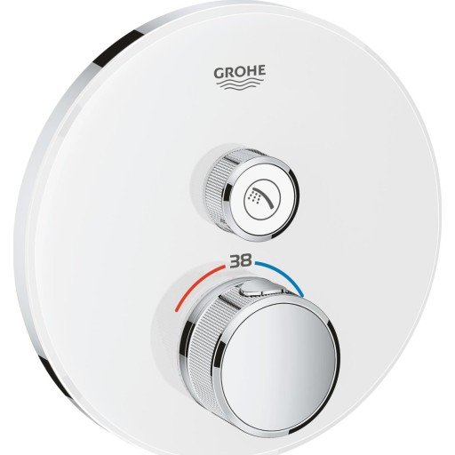 Grohe Grohtherm SmartControl dusjbatteri, hvit