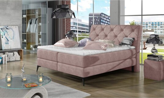 Komplett sängpaket kontinentalsäng Eltap Rosa 140x200 DEL  