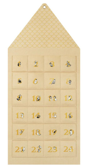 Muurla Moominhouse adventskalender 45x100 cm Beige Muurla Moominhouse adventskalender 45x100 cm Beige