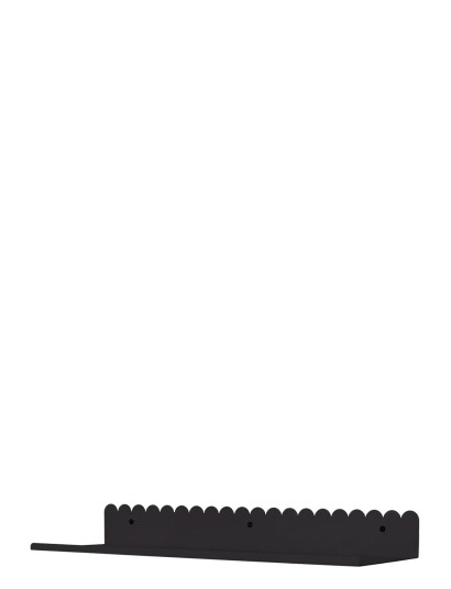 NOBODINOZ Lacquered Steel Wall Large Shelf Black 