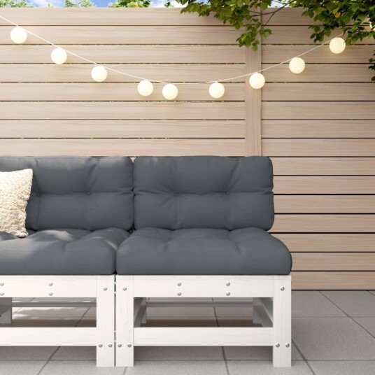 Hagemidtsofa hvit heltre furu 825612