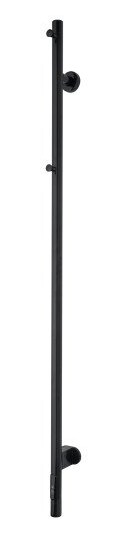 TVS Eldo 1 håndkletørker m/timer, elektrisk, 140 x 6 cm, sort