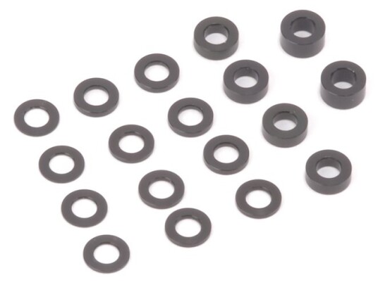 Schumacher U4314 Alloy Black M3 Washers (18)