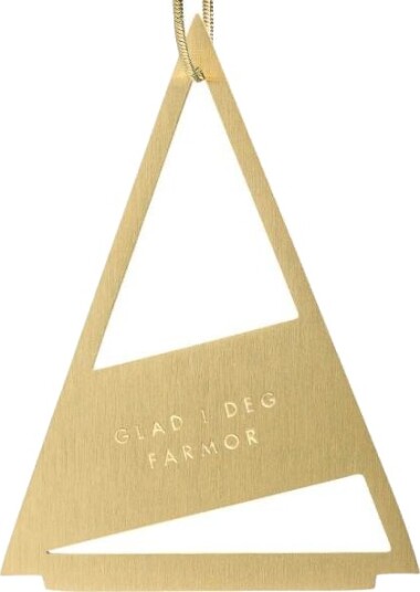 Pictureit - Juletrepynt Farmor 0,73x5,3 cm 14K gull Pictureit - Juletrepynt Farmor 0,73x5,3 cm 14K gull