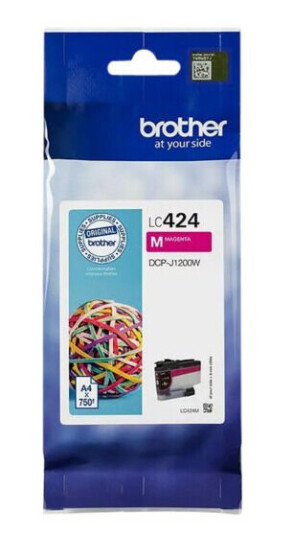 Brother LC 424 M blekkpatron - Original - Magengta 15 ml