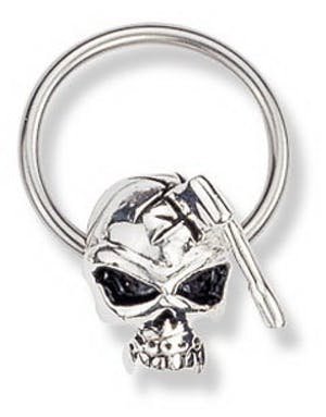 Utgått Skull with Ax 1.6 x 14 mm BCR Piercing