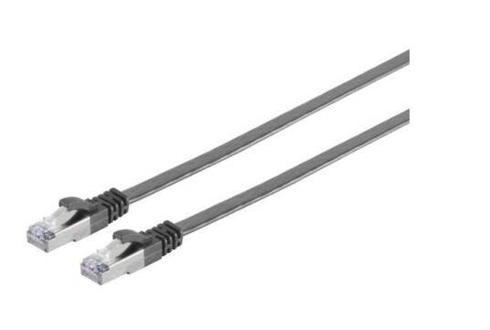 MicroConnect Nettverkskabel RJ45 Cat6a U/UTP Flat 7m Svart MicroConnect Nettverkskabel RJ45 Cat6a U/UTP Flat 7m Svart
