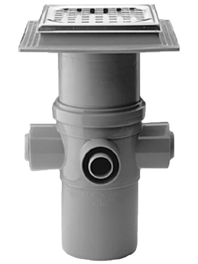Purus Drain bowl maxiflex 110 mm with stainless steel grate 4 inle Purus Drain bowl maxiflex 110 mm with stainless steel grate 4 inle