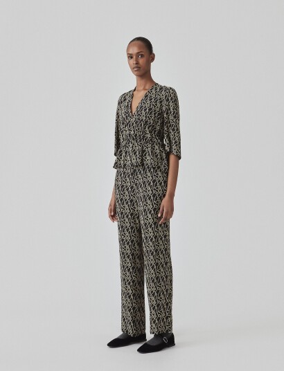 Modström Felinemd Print Pants Black S