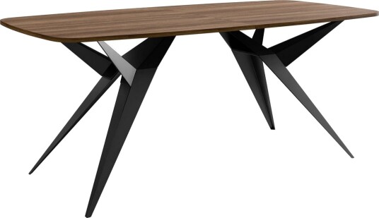 Elvora Matbord 160 cm Rektangulær - Brun/Svart