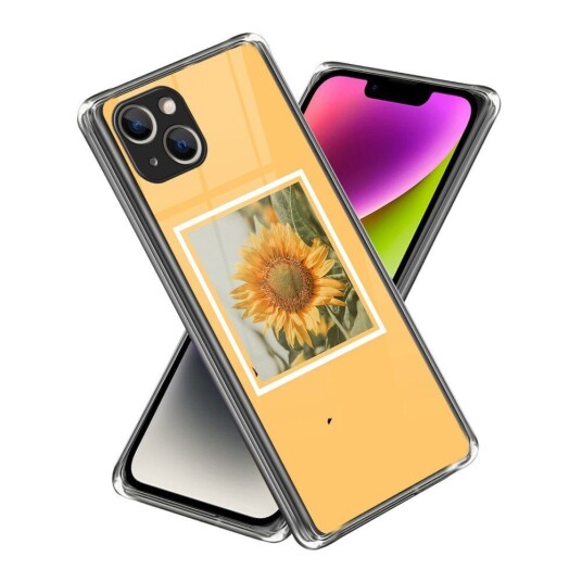 INCOVER iPhone 14 TPU Plast Deksel - Solsikke i Ramme