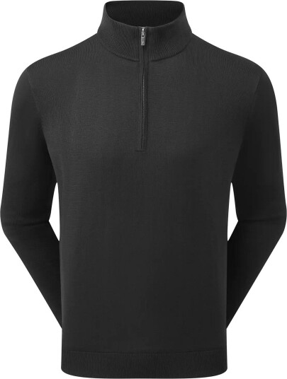 FootJoy Drirelease Half Zip Lined Sweater   Black   XXL