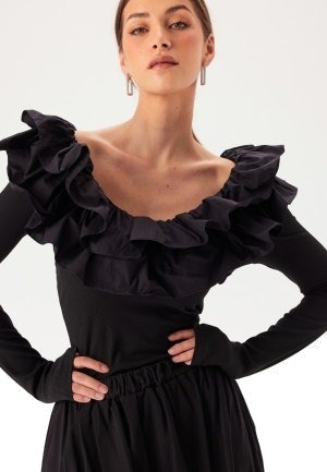 Object Collectors Item Objemilie Sli L/S TOP TOP Top Black S